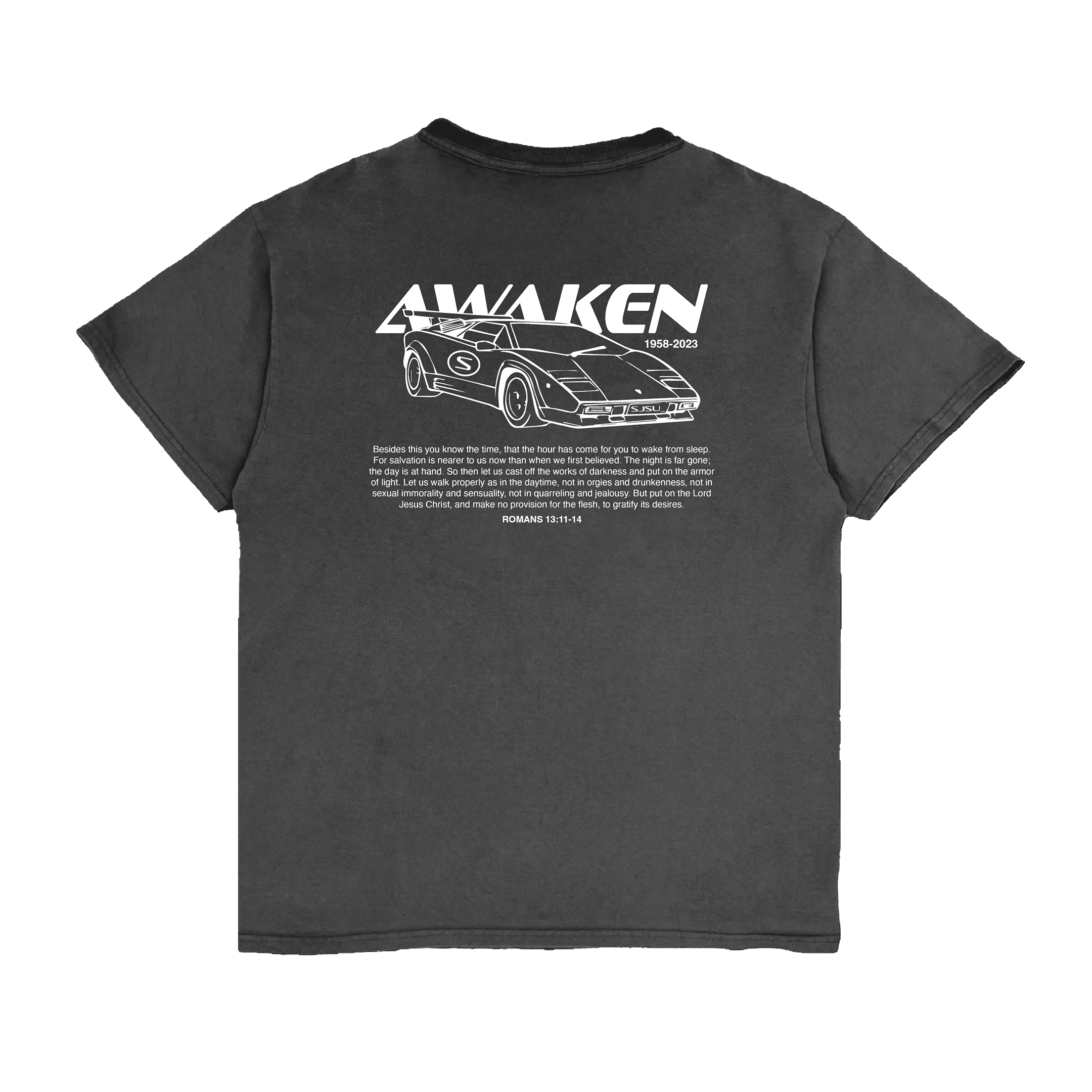 awaken sports day tshirt black