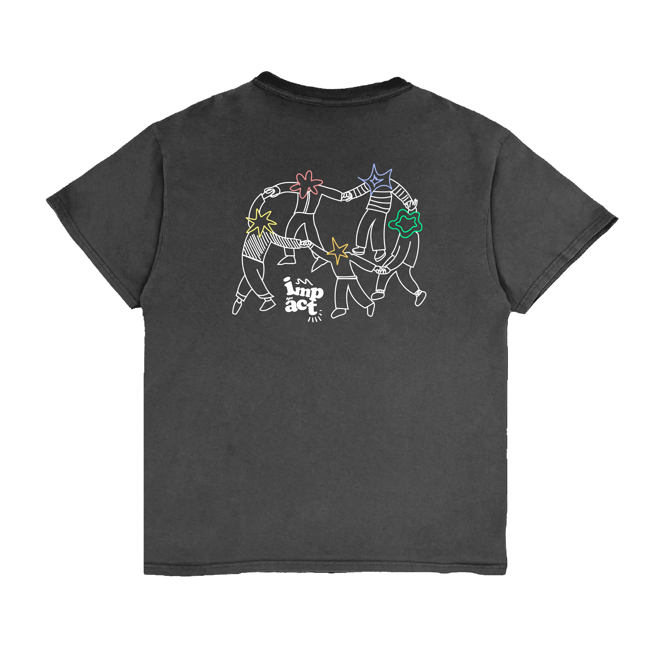 impact dance team tshirt black